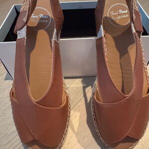 Women's Cognac Espadrilles